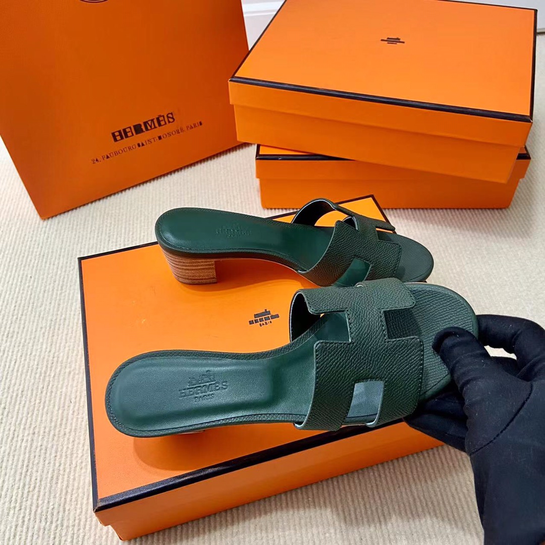 에르메스 올수공 오아시스 슬리퍼 샌들 앱송 25